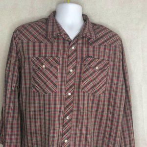 Vintage Stir-Ups Plaid Western Shirt Pearl Snap Me